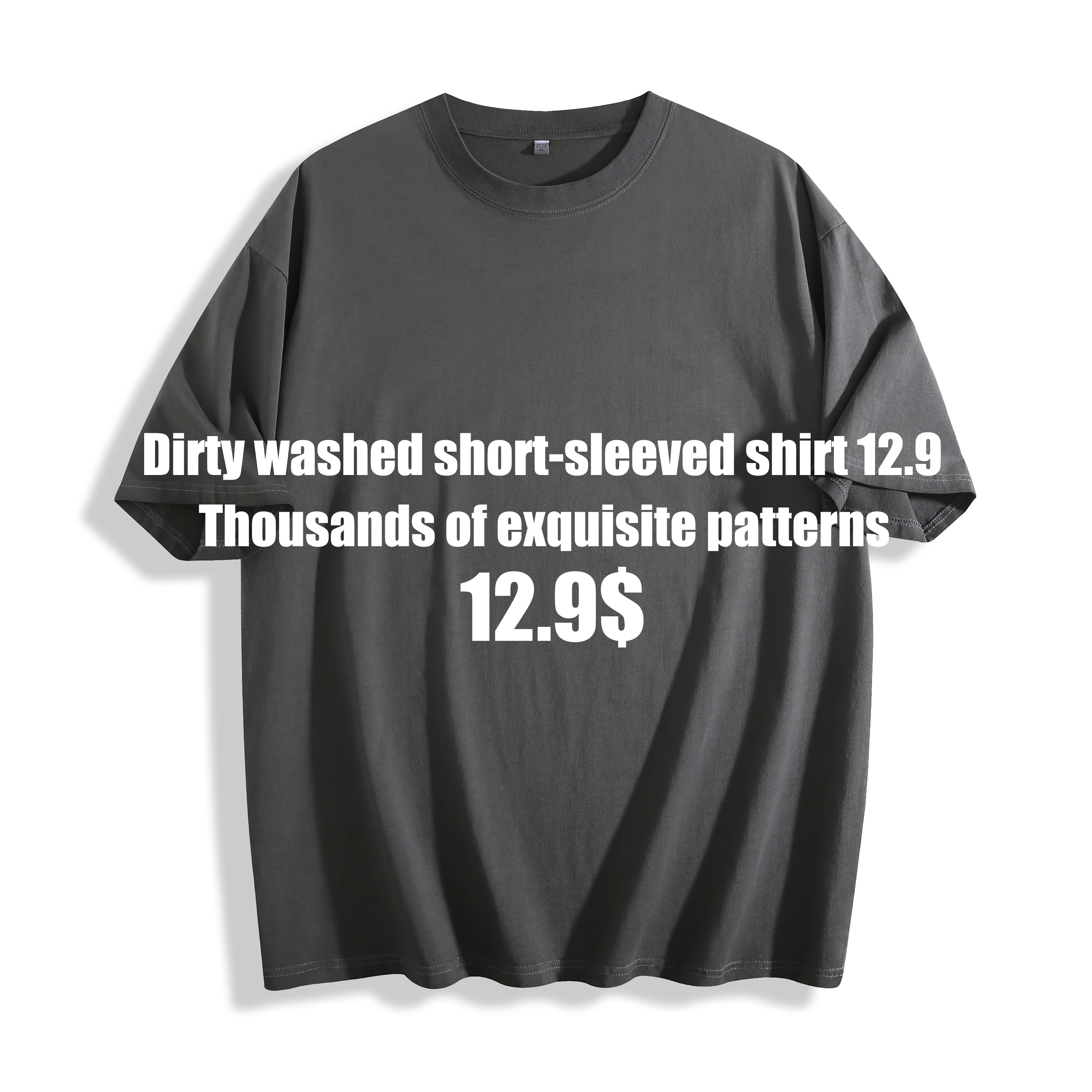 Dirty washed short-sleeved shirt