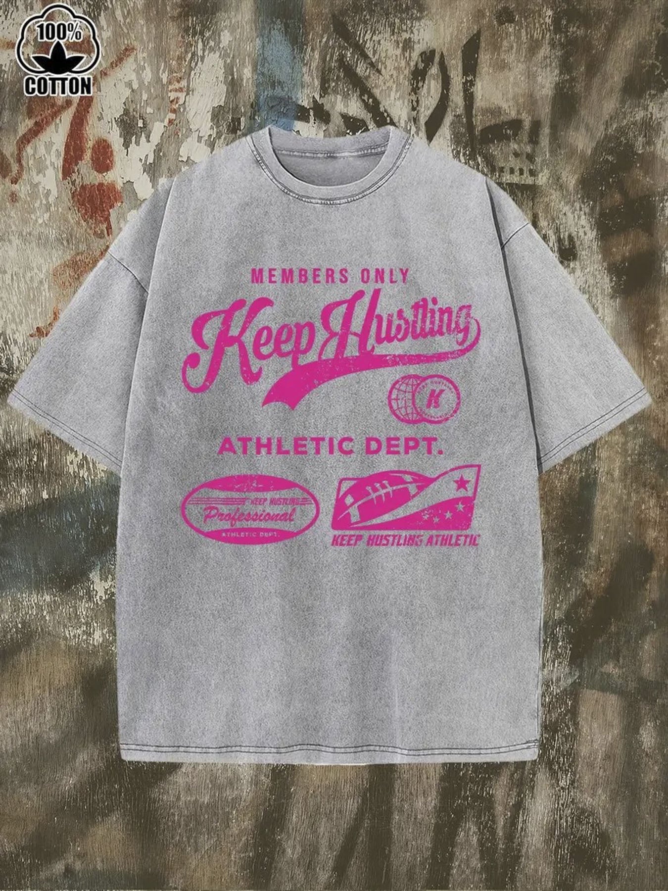 Men's 230g Washed Cotton T-Shirt - Limited Edition Hunting & Sports Print (Rifle & Deer Graphic) - Breathable Outdoor Casual Wear, Machine Washable Loose Fit Street Style Top for Year-Round - Ideal Gift for Hunters & Athletes