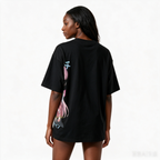 Oversized 100% Cotton Short-Sleeve T-Shirt with Large Anime Print (Hatsune Miku) – Japanese Streetwear Style for Women