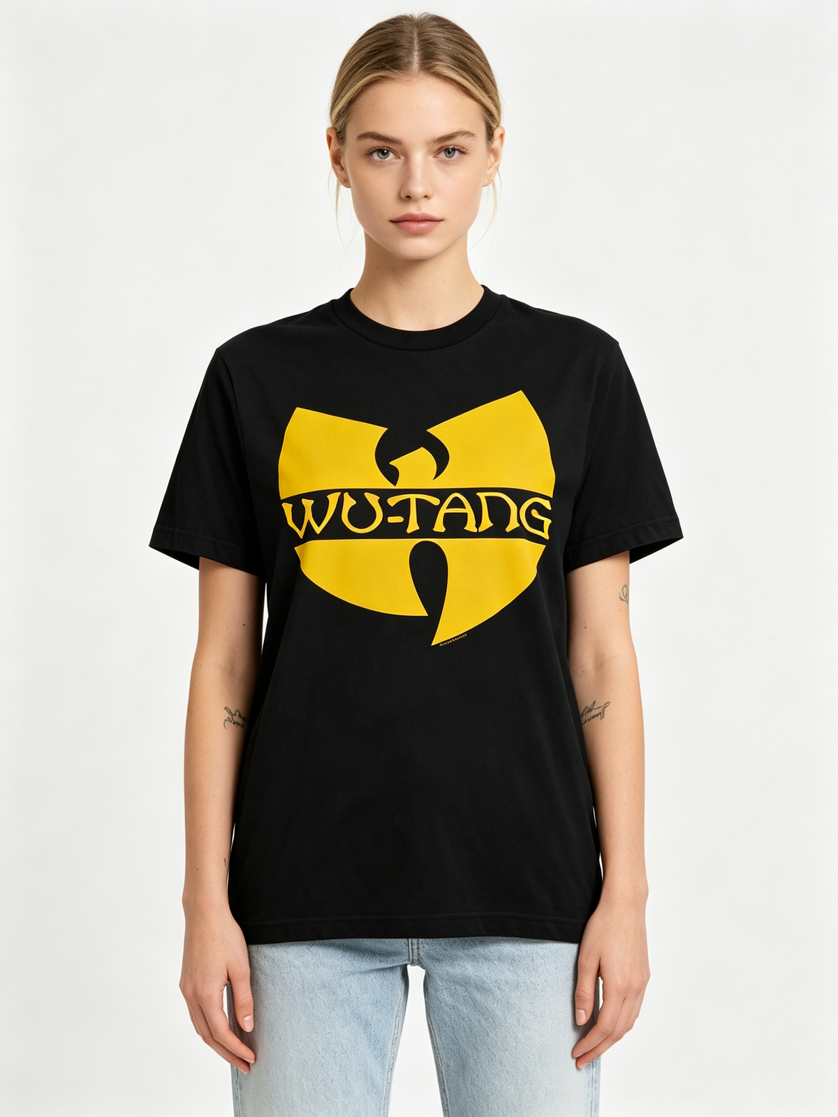 Wu-Tang Clan Classic Logo T-Shirt – 90s American Hip-Hop Retro Style – 100% Cotton – Streetwear/Rap Culture (Women's)