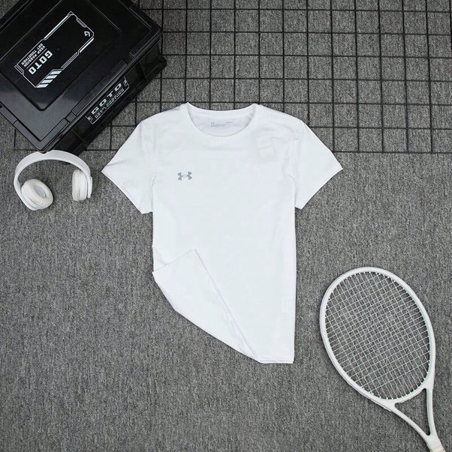 Under Armour Men's Short Sleeve T-Shirt, Summer New Sports Fitness Training Casual Comfortable Breathable Crew Neck 21500513-0011:1