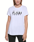 DKNY Jeans Metallic Logo T-Shirt1:1