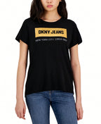 Women's Newspaper-Logo Short-Sleeve T-Shirt1:1