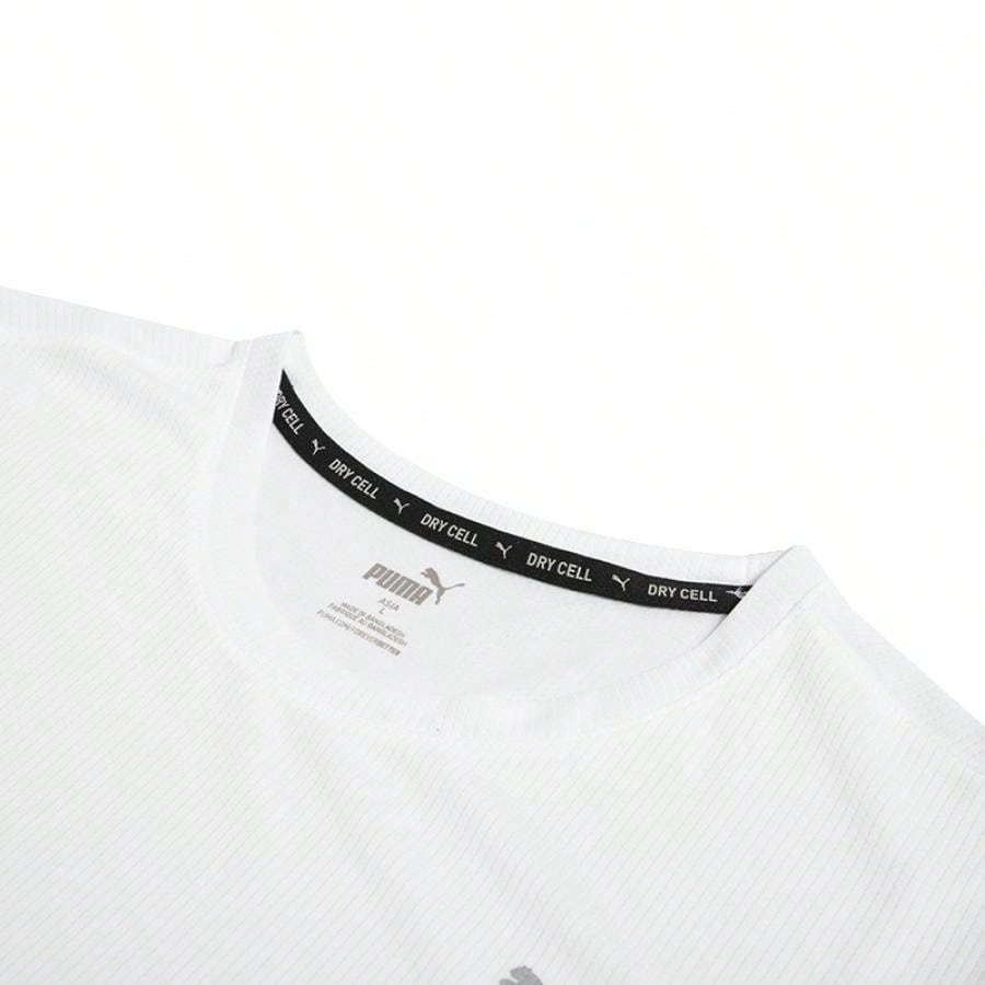 Puma T-Shirt Men's Short-Sleeved Running Casual Sports T-Shirt Loose Breathable Round Neck Short-Sleeved 520759-021:1