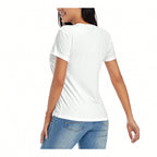 2024 Classic High Quality Women T-Shirt Luxury Brand Short Sleeve Tshirt Clothing Designer Tee Women Cotton T Shirt Summer Tops