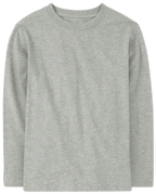 The Children's PLACE Boys Long Sleeve Navy Black Gray Cotton Tee Shirt 3-Pack1:1