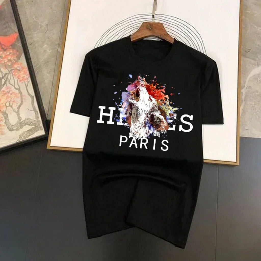 Luxury Brand Summer Funny Animal T-Shirts Letter Printed O-Neck Tops Tees Hip Hop Streetwear Short Sleeve T Shirt Clothing
