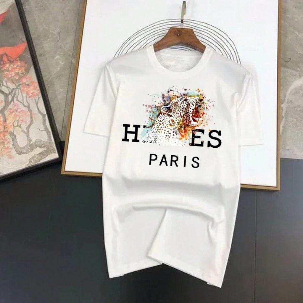 Luxury Brand Summer Funny Animal T-Shirts Letter Printed O-Neck Tops Tees Hip Hop Streetwear Short Sleeve T Shirt Clothing