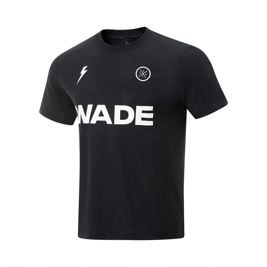 LI-NING Wade Summer Sports T-Shirt Quick-Dry Cooling Tech Breathable Performance Men's Basketball Training T-Shirt ATSV0151:1