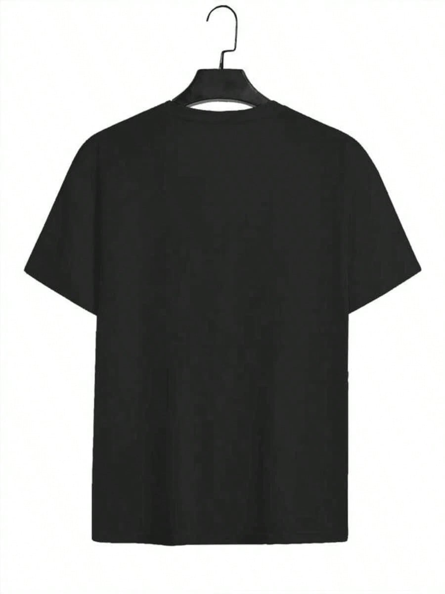 Fashion T-Shirt For Men Y2K Tops Luxury Brand Letter Printing T-Shirt Summer Short Sleeve Tee  Fashion Round Neck Tops 2024-Versatile Basic T-Shirts