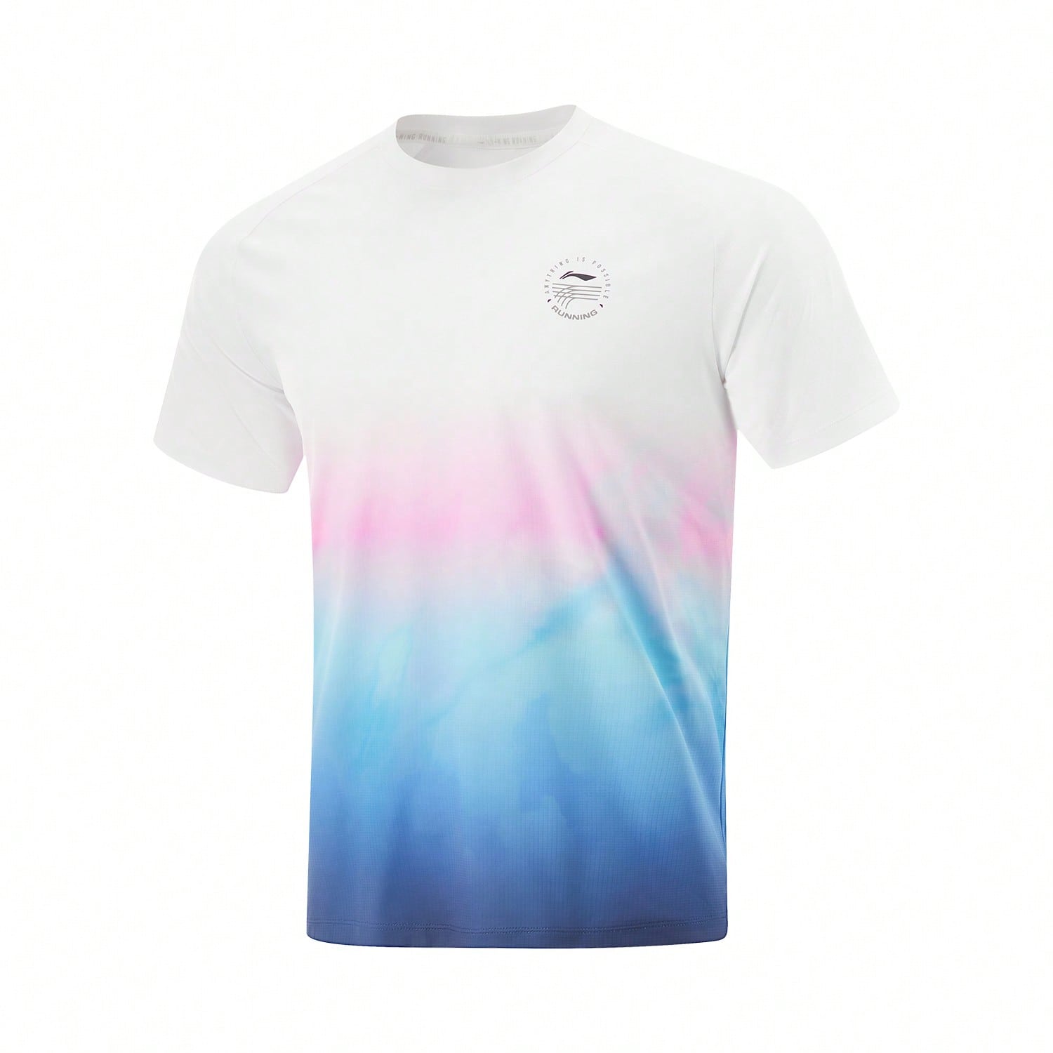 Li-Ning Men's Short-Sleeved Running T-Shirt, 2025 New Collection, Running Series. Quick-Dry And Cool, Summer Knitted Sportswear. ATSV0911:1