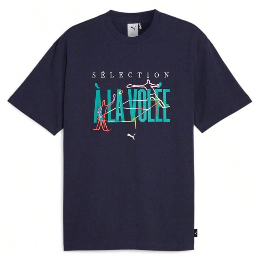 Puma Graphics A La Volee Crew Neck Short Sleeve T-Shirt |  | Men Sports Tees & Tanks1:1