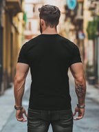 Men's Black Khmer Cambodian Ah Choi Mai Funny Graphic T-Shirt - Angkor Wat Design, High-Stretch Fabric, Regular Fit Crew Neck Short Sleeve Tee For Casual & Outdoor Wear, Everyday Comfort, Humorous Design, Heat Transfer Print,100% Pure Cotton Short Sleeved