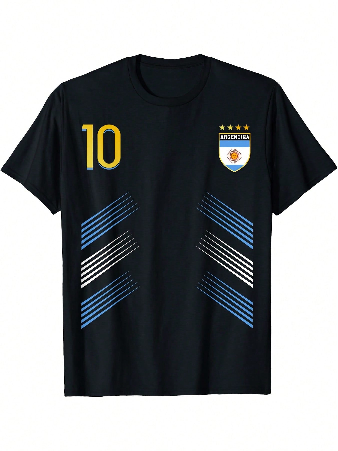 Argentina Flag Argentinian Pride Lovers T-Shirt,100% Pure Cotton Short Sleeved Shirt, Essential For Summer And Spring, Loose Casual Round Neck, Men's Letter Printed T-Shirt, Suitable For Sports Enthusiasts