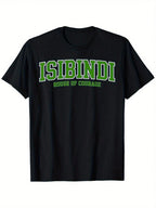 ISIBINDI RCA House System House Of Courage T-Shirt - 100% Cotton 220g Heavyweight Regular Fit Black Tee With Bold Green Graphic Print, Unisex Casual Shirt For Men, Women, Dads & Friends (S-XXXL), Streetwear Style, Statement Design, Quality Stitching, Prin