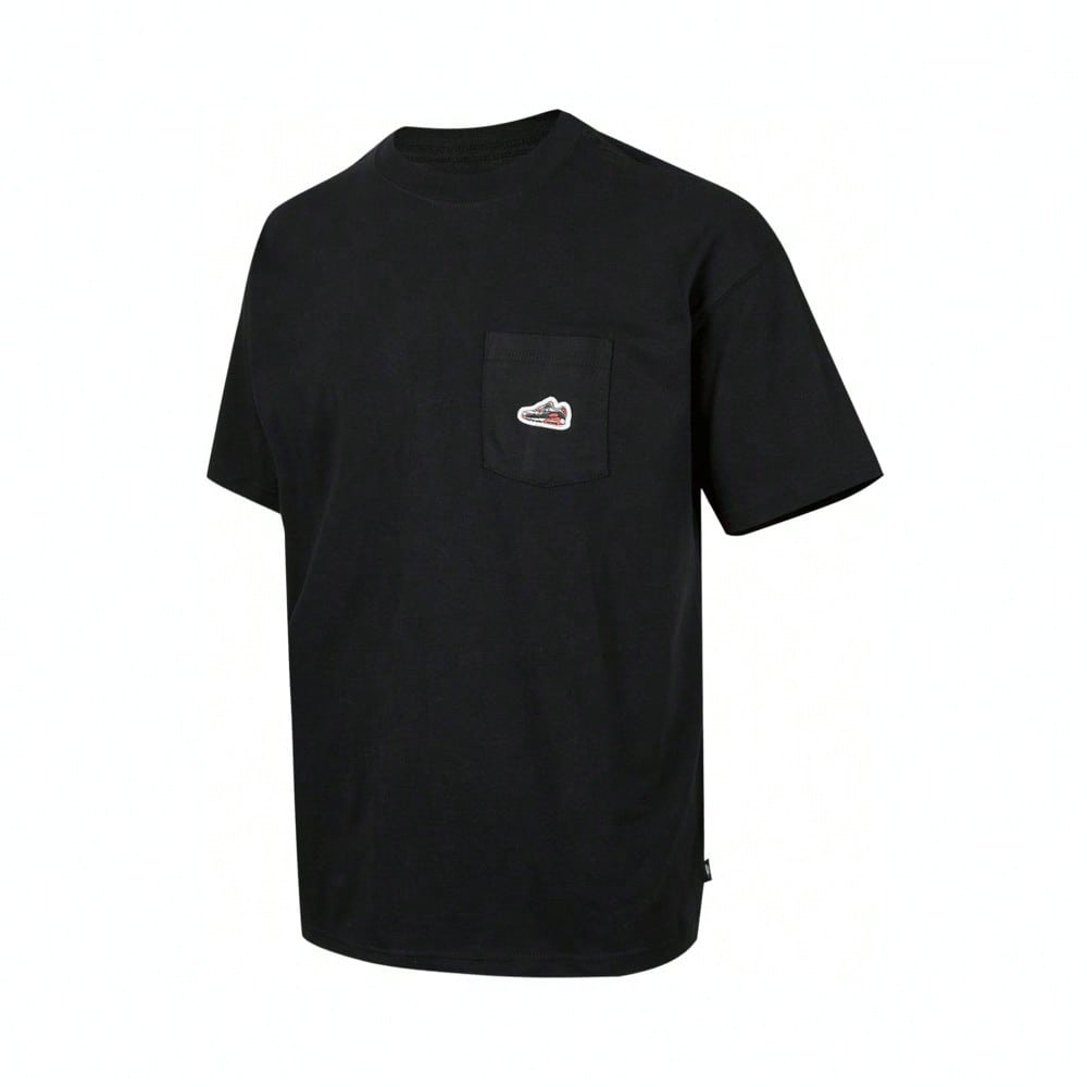 Nike Men's AS M NSW TEE ACCS PATCH CNCT F Short Sleeve T-Shirt, Knitted Collarless Short TOP1:1