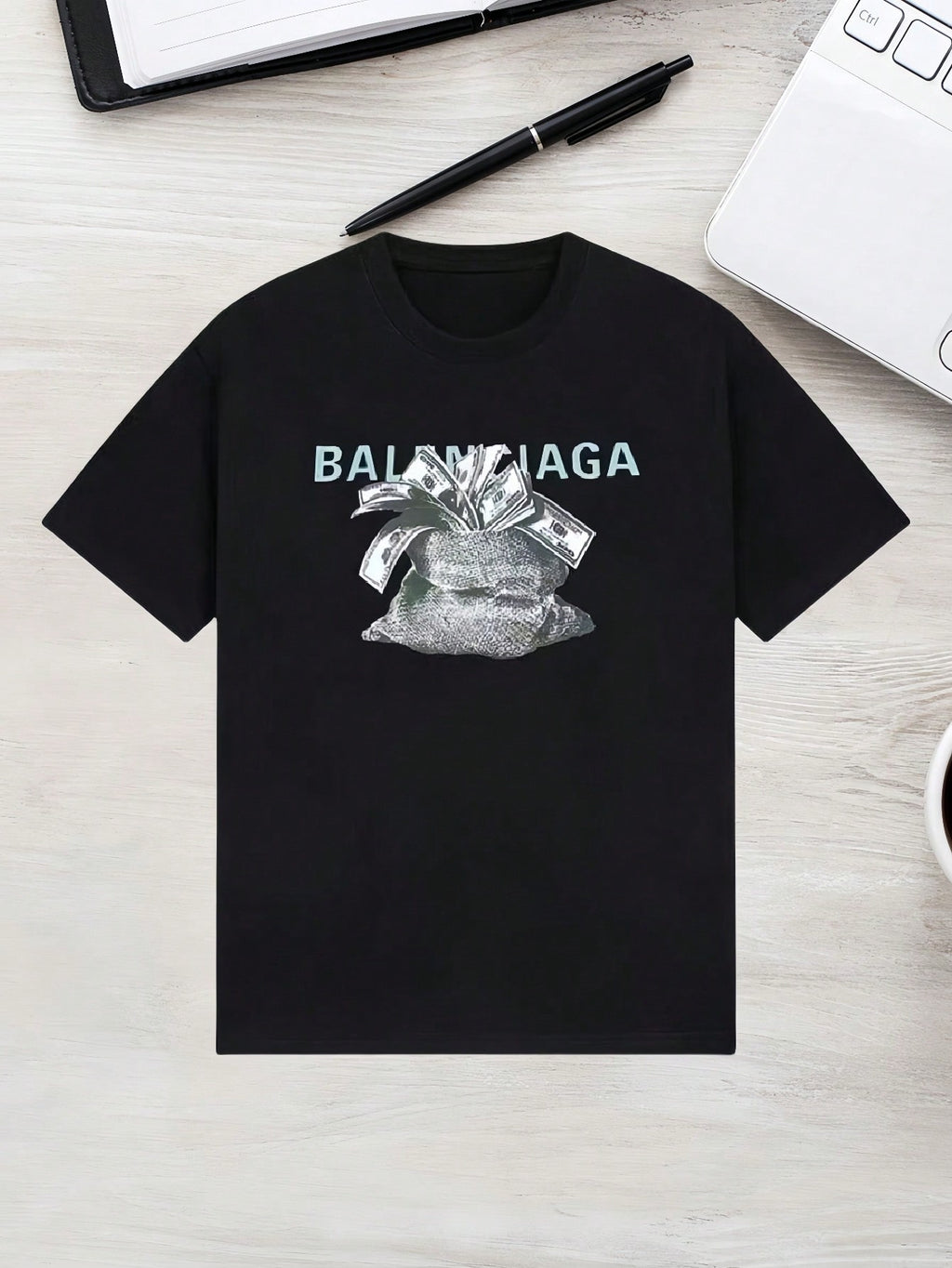 Wholesale-Luxury Brand Tops T-Shirt See Harajuku Men's And Women Pure Cotton T-Shirt Loose Large Size Casual Top T Shirt