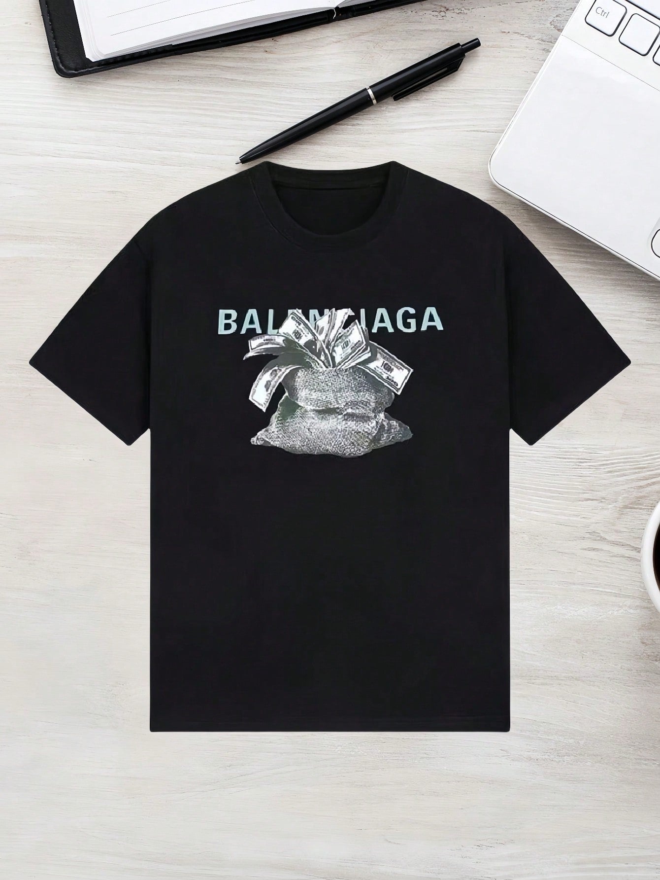 Wholesale-Luxury Brand Tops T-Shirt See Harajuku Men's And Women Pure Cotton T-Shirt Loose Large Size Casual Top T Shirt