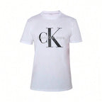 Calvin Klein Men's Signature White Logo Tee | Breathable Cotton Relaxed Fit (40DC813_103) | Limited Stock1:1