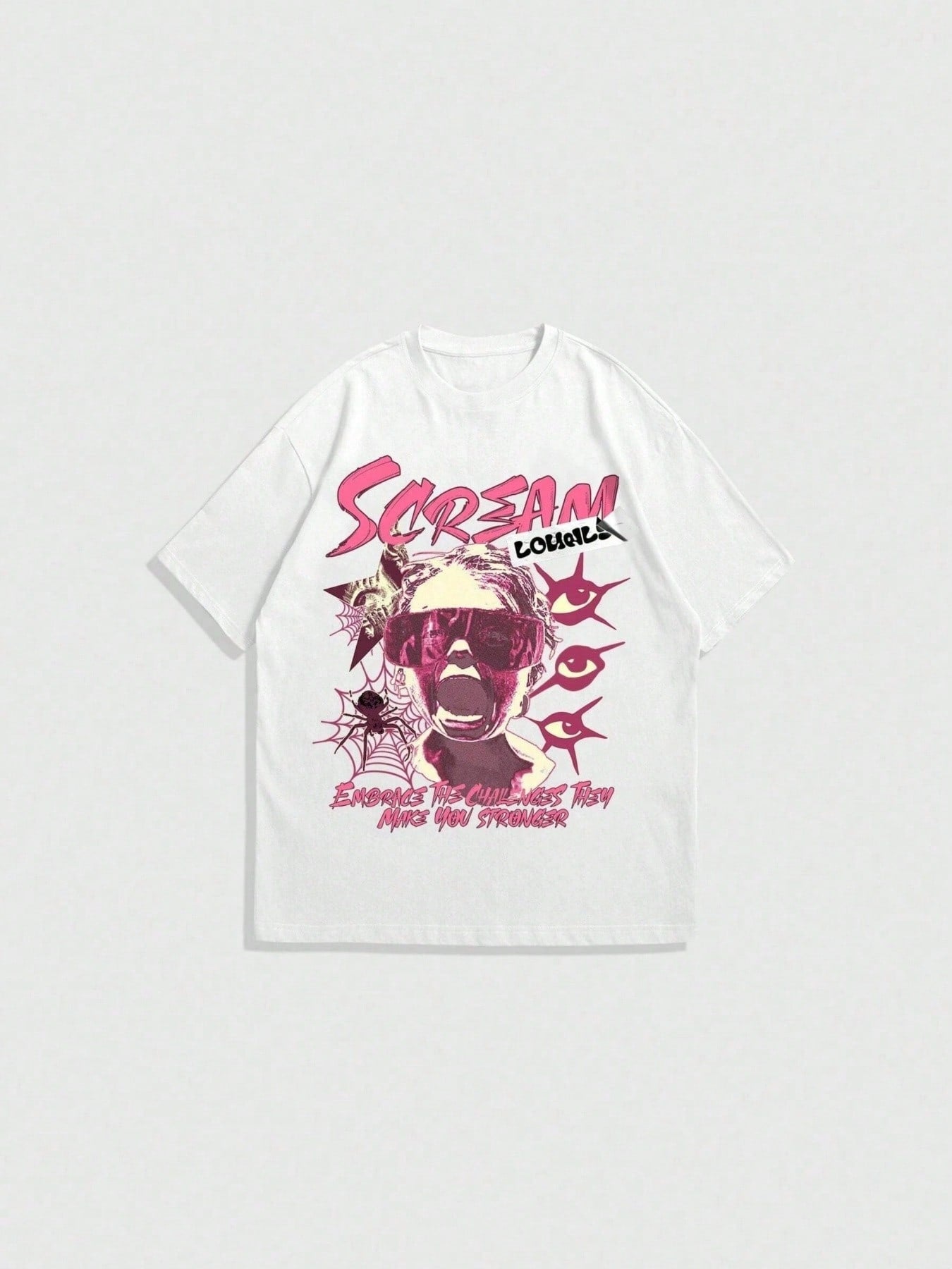 Portrait & Letter Graphic Men Women Cotton T-Shirt Luxury Brand Fashion Big Size Top Casual Short Sleeve Streetwear Print Tee