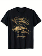 Only You Can Decide What Breaks You Cursebreaker Only You T-Shirt, 100% Cotton, 180G, Round Neck, Black, S-XXXL,100% Pure Cotton Short Sleeved Shirt, Essential For Summer And Spring, Loose Casual Round Neck, Men's Letter Printed T-Shirt