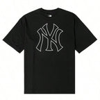 MLB Men's And Women's T-Shirts BASIC BIG LOGO OVER FIT WATER T-SHIRTS Daily Outdoor Sports Comfortable Soft Short-Sleeved T-Shirt 3ASWB2243-50WHS1:1