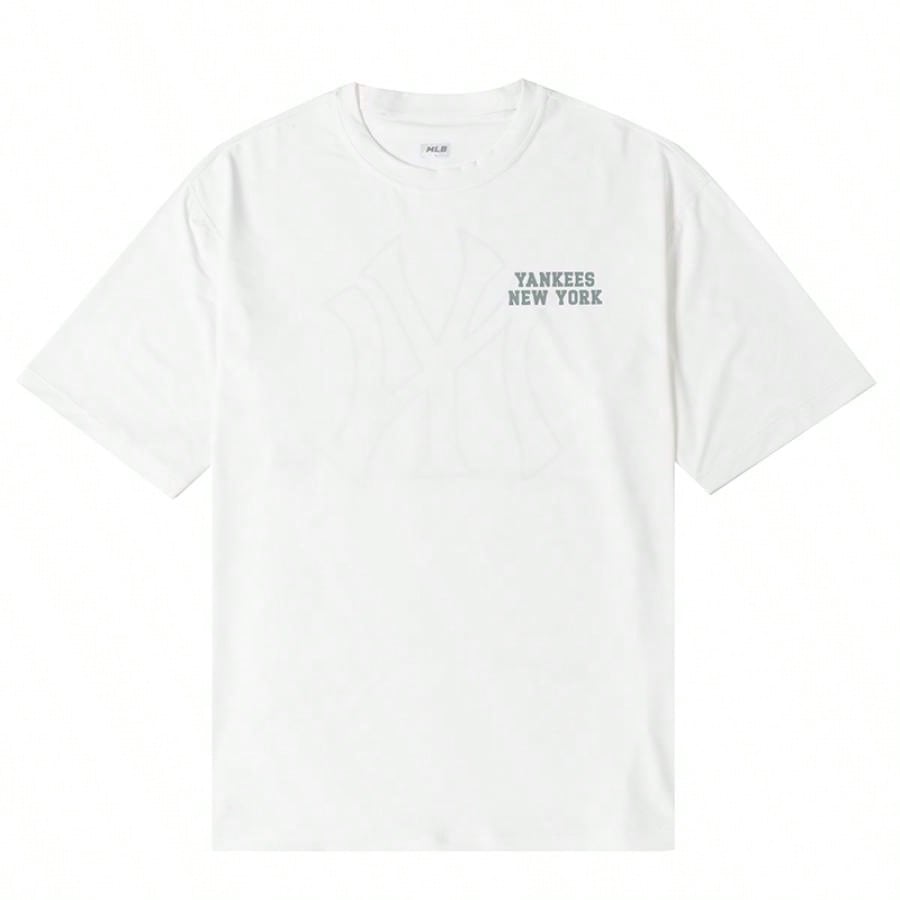 MLB Men's And Women's T-Shirts BASIC BIG LOGO OVER FIT WATER T-SHIRTS Daily Outdoor Sports Comfortable Soft Short-Sleeved T-Shirt 3ASWB2243-50WHS1:1