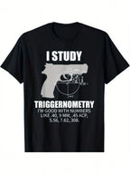 Triggernometry Gun Owner Shirt 2Nd Amendment Rights Gift T-Shirt,100% Pure Cotton Short Sleeved Shirt, Essential For Summer And Spring, Loose Casual Round Neck, Men's Letter Printed T-Shirt