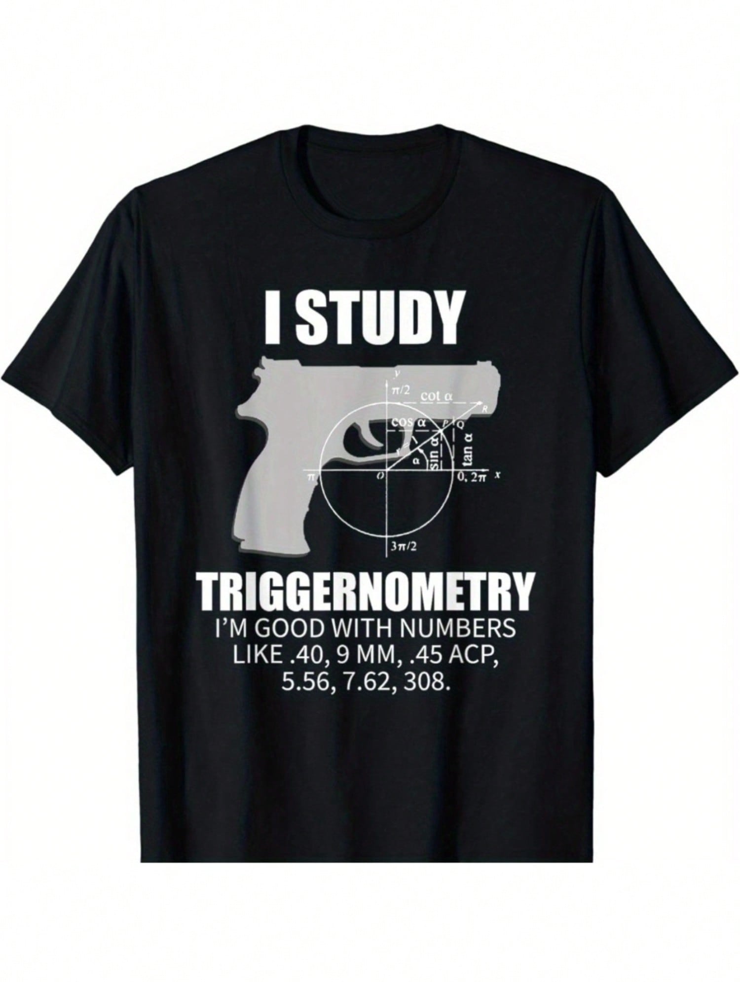 Triggernometry Gun Owner Shirt 2Nd Amendment Rights Gift T-Shirt,100% Pure Cotton Short Sleeved Shirt, Essential For Summer And Spring, Loose Casual Round Neck, Men's Letter Printed T-Shirt
