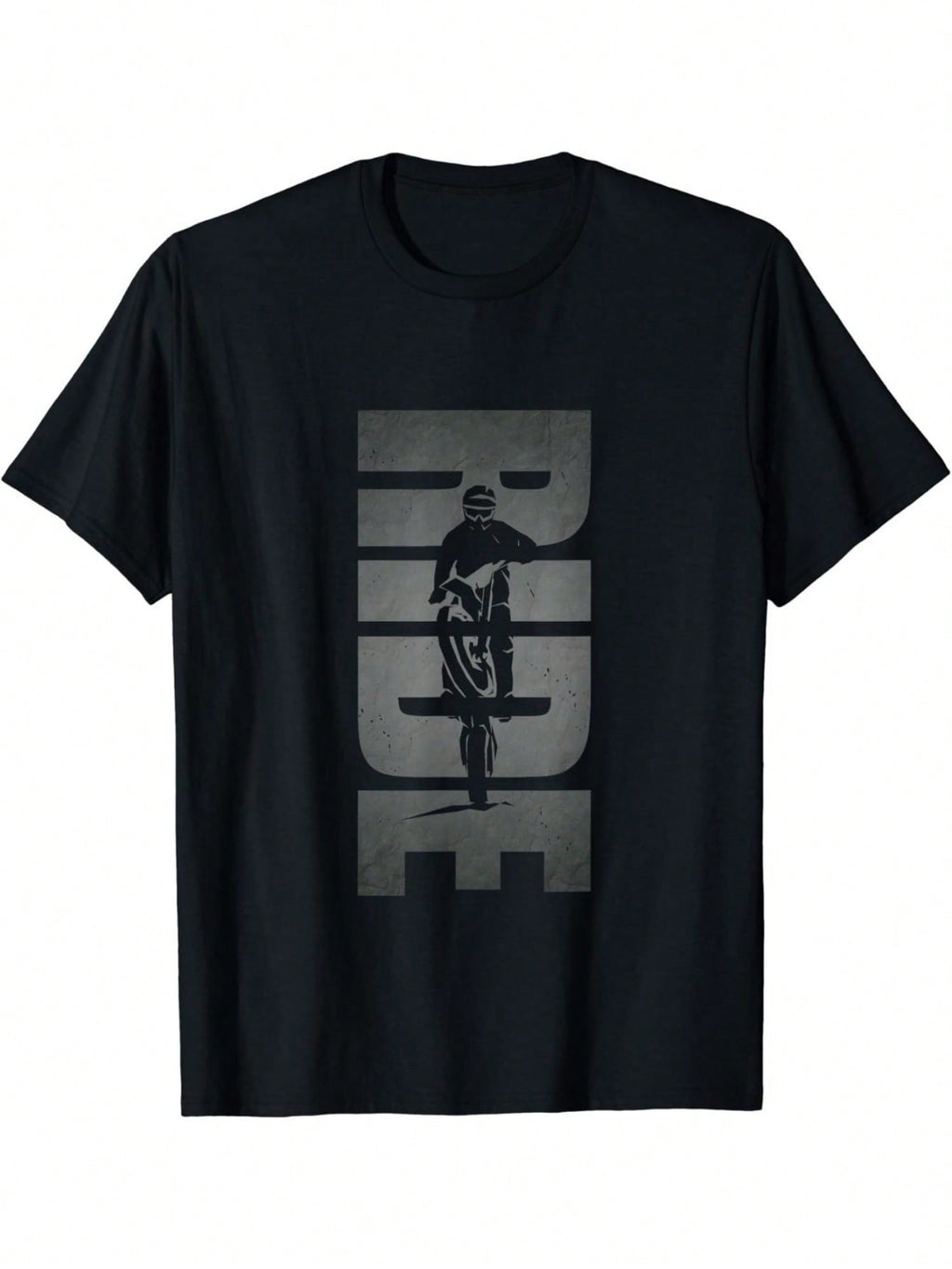 Dirt Bike Motocross T-Shirt,100% Pure Cotton Short Sleeved Shirt, Essential For Summer And Spring, Loose Casual Round Neck, Men's Letter Printed T-Shirt