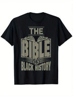 The Bible Is . . .  Israelite Clothing T-Shirt, Comfortable Outdoor, Casual Top Casual Summer WearCrew Neck Tshirt, Men'S Summer Clothes, Slightly Elastic, 100%Cotton, S-XXXL,100% Pure Cotton Short Sleeved Shirt, Essential For Summer And Spring, Loose Cas