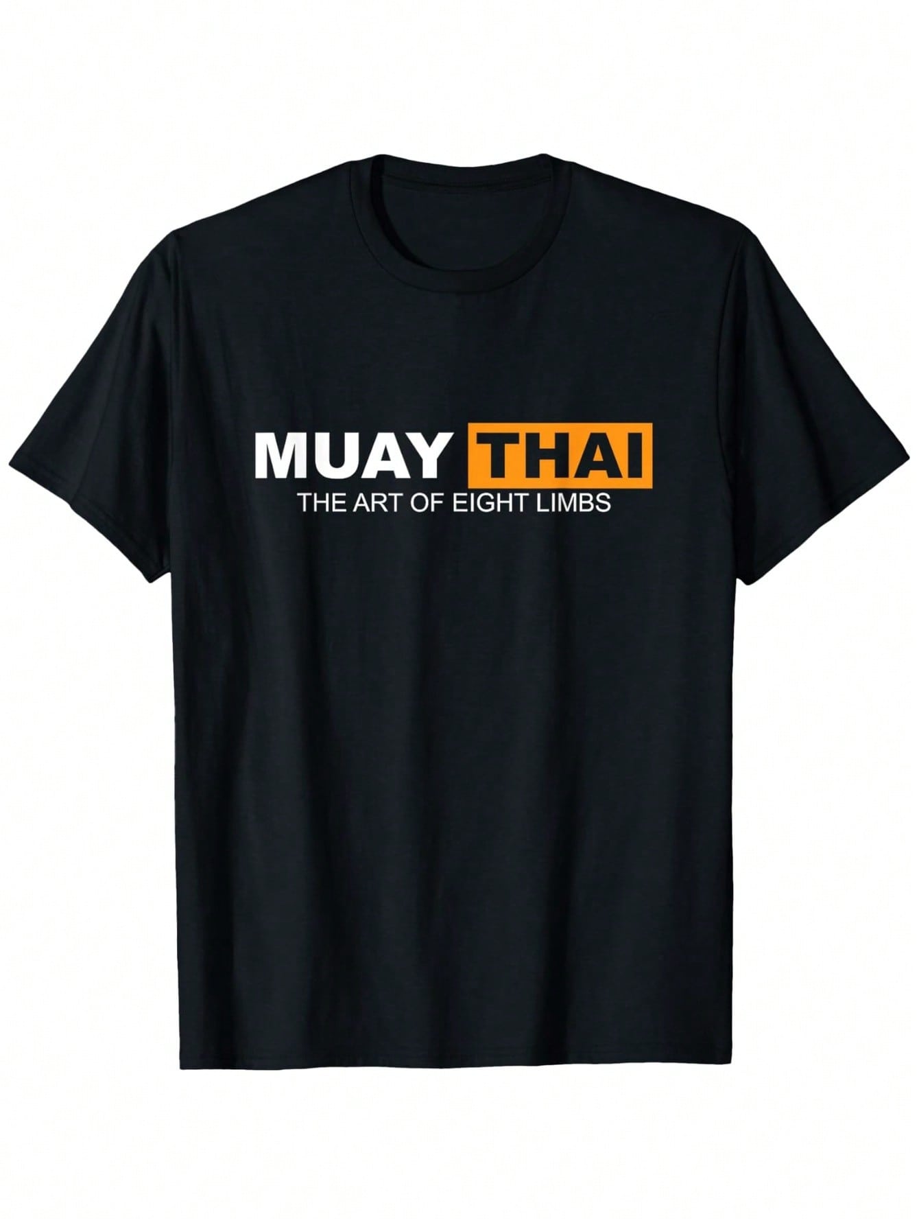 Muay Thai The Art Of Eight Limbs Kickboxing And MMA Fighter T-Shirt, Unisex Cotton Casual Round Neck Outdoor Short Sleeve T-Shirt With Slight Stretch, Slightly Elastic, 100%Cotton, S-XXXL Gift, Unisex Hot Selling Items, Soft, Breathable, Lightweight - Cre