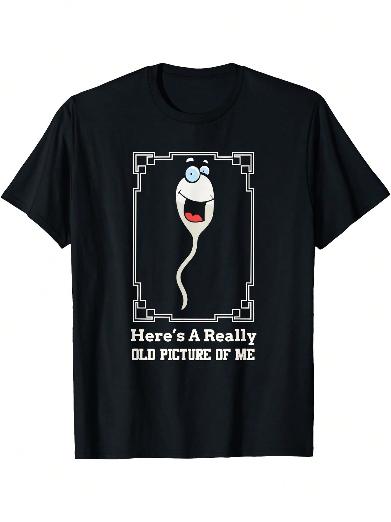Funny Birthday Gift For Men & Women - Vintage Here'S A Really Old Picture Of Me Graphic Tee - Soft Breathable Cotton Crew Neck Shirt - Lightweight Birthday Present For 60th Birthday, Anniversary - Sizes S-XXXL - Funny Aging Joke Apparel For Seniors, Casua