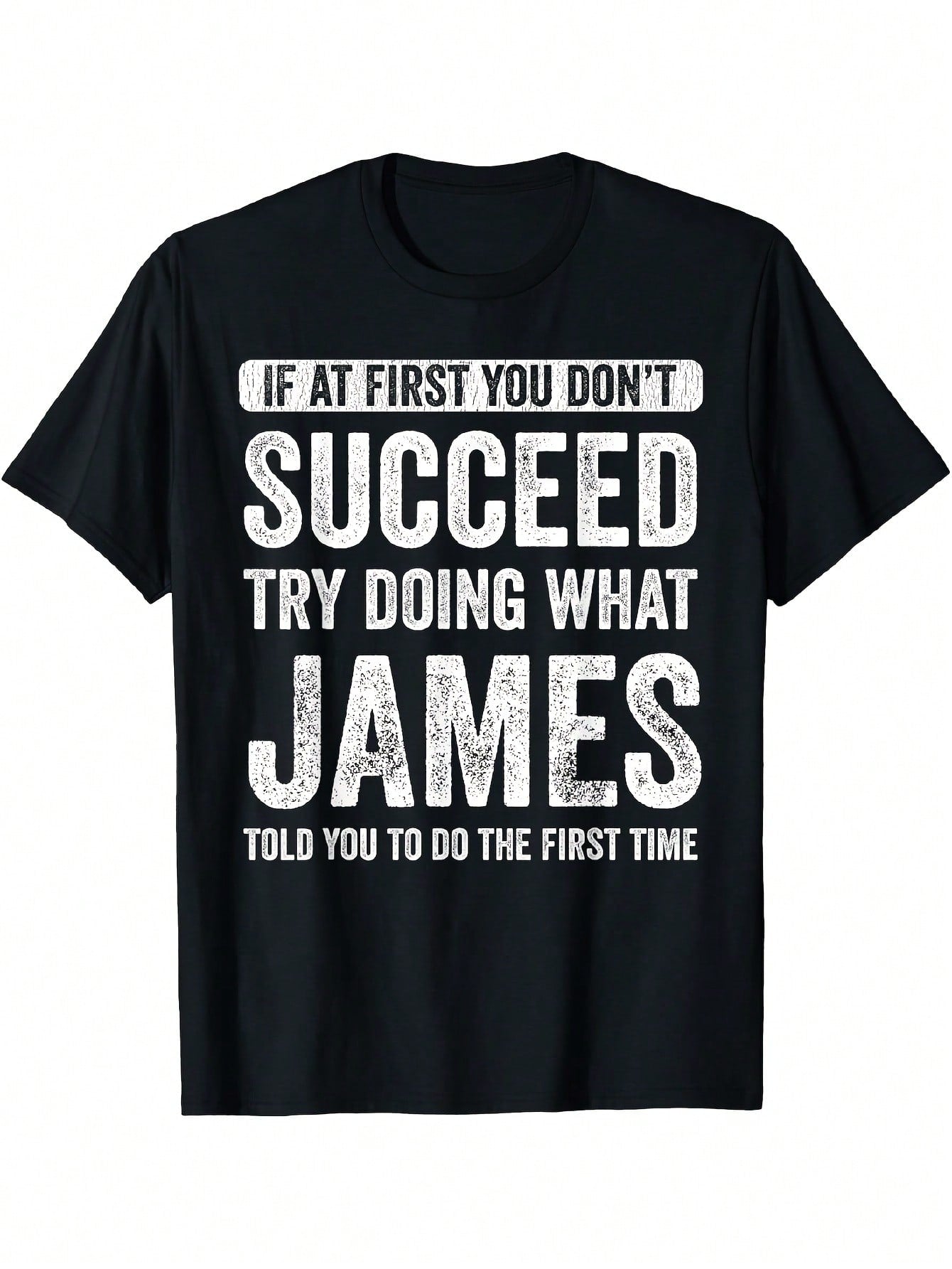 Funny  Inspired Saying T-Shirt - If At First You Don't Succeed... - Men's & Women's Soft Breathable Cotton Tee - Lightweight Crew Neck Shirt - Funny Spy Gift Idea - Sizes S-XXXL - Casual Everyday & Party Apparel - Machine Washable Retro Graphic Print With