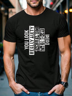 Men'S Bold Statement T-Shirt - You Look Really Weird Without Your Head Graphic Tee - Soft Breathable Cotton Shirt For Everyday & Formal Outfits - Funny Conversation Starter Gift For Birthdays, Holidays - All-Season Casual Top For Men, Humorous Apparel, Pl