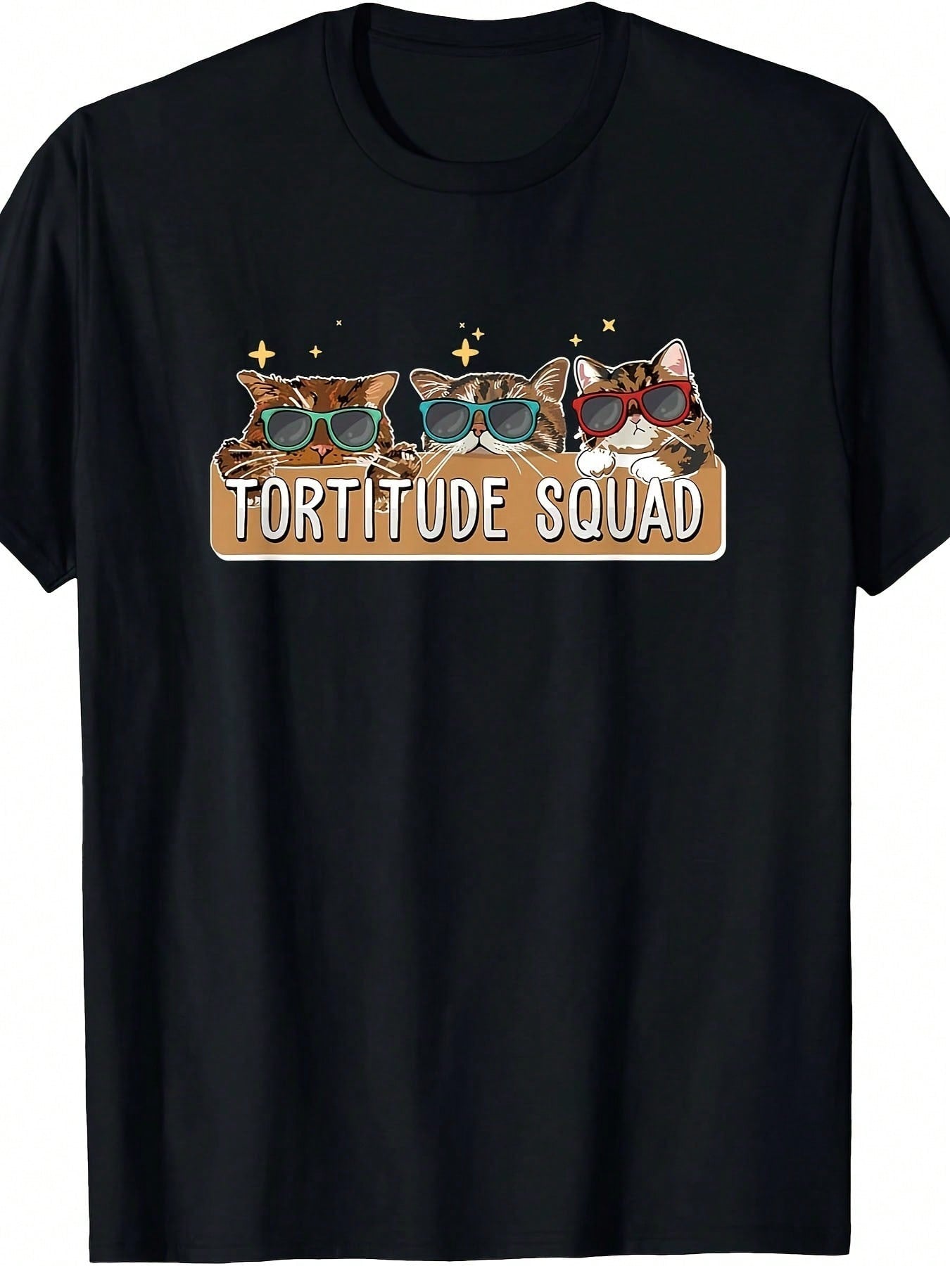 Funny Tortoise Cat T-Shirt - Tortoise Cat Owners And Enthusiasts -100% Cotton 220g,100% Pure Cotton Short Sleeved Shirt, Essential For Summer And Spring, Loose Casual Round Neck, Men's Letter Printed T-Shirt