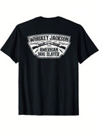 Men's & Women's Wild Hog Hunting T-Shirt - Vintage American Flag Hog Slayer Graphic Tee - Black Shirt With Crossed Rifles - Heavy Duty Boar Hunter Gift For Hunters - Machine Washable Digital Print Apparel,100% Pure Cotton Short Sleeved Shirt, Essential Fo