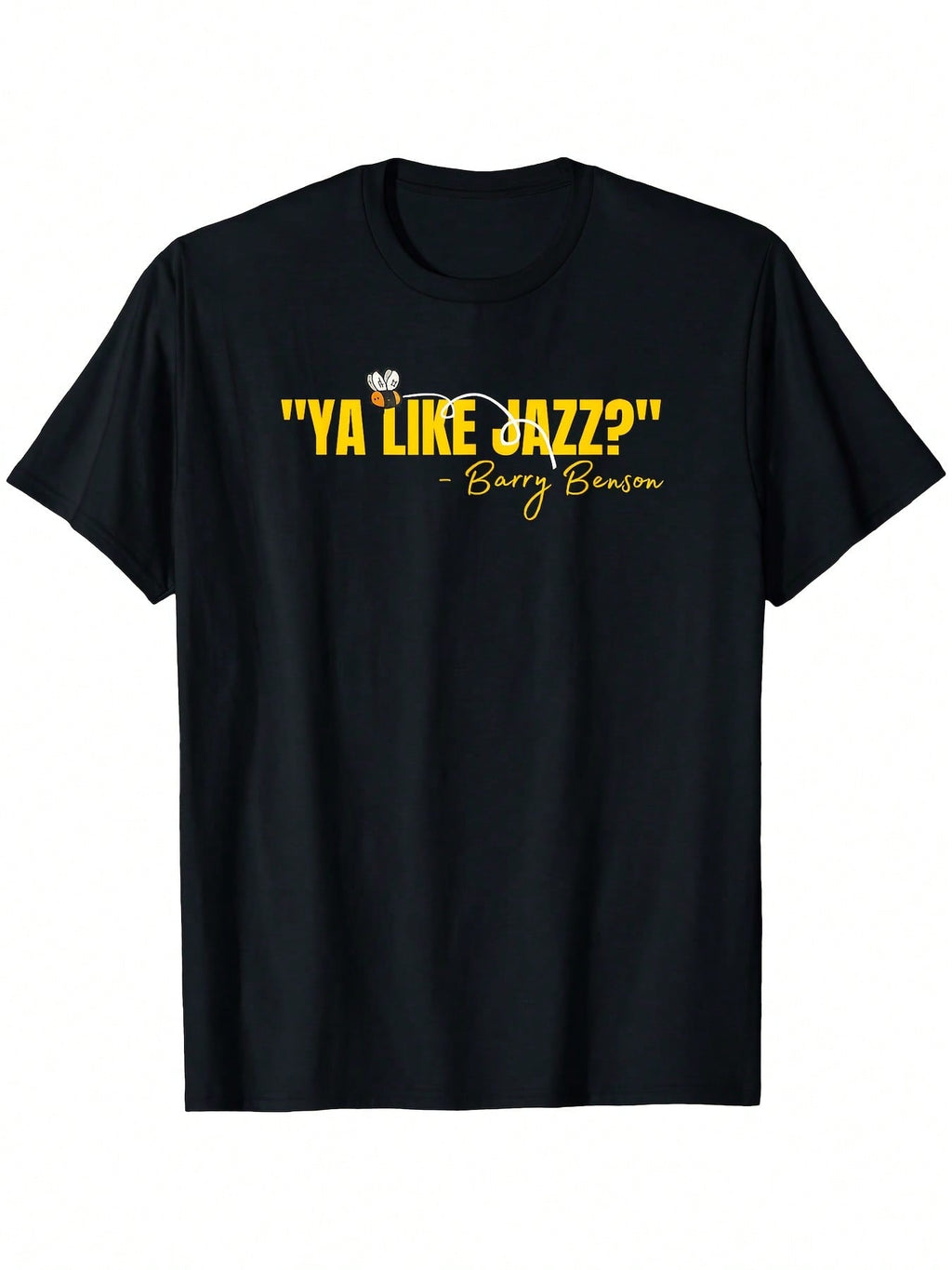 Ya Like Jazz Funny Music Lovers T-Shirt With Saxophone Graphic & Miles Davis Quote - Casual Round Neck Short Sleeve Tee For Jazz Enthusiasts, Birthday Gifts For Musicians,100% Pure Cotton Short Sleeved Shirt, Essential For Summer And Spring, Loose Casual