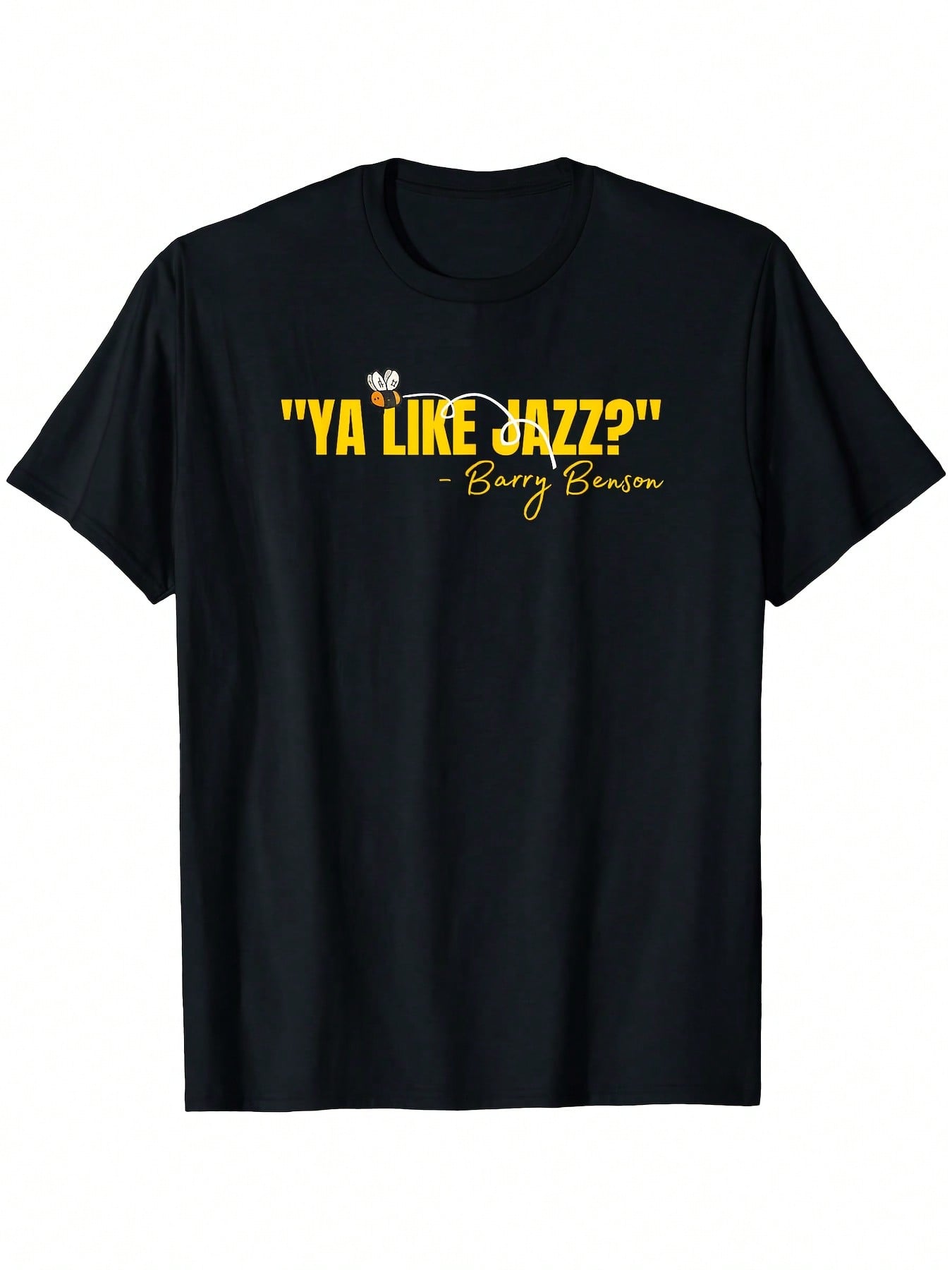 Ya Like Jazz Funny Music Lovers T-Shirt With Saxophone Graphic & Miles Davis Quote - Casual Round Neck Short Sleeve Tee For Jazz Enthusiasts, Birthday Gifts For Musicians,100% Pure Cotton Short Sleeved Shirt, Essential For Summer And Spring, Loose Casual