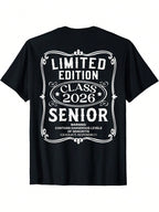 Class Of 2026 Graduate T-Shirt - Limited Edition Senior Year Shirt With Dangerous Levels Of Responsibility - Funny Graduation Gift For 2026 Grads - Black With White Back Print - Regular Fit Adult Sizes - Machine Washable Keepsake Apparel,100% Pure Cotton