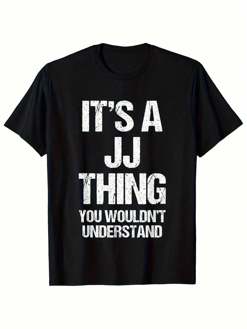 Men's Funny Saying T-Shirt - It's A J Thing Graphic Tee - Black With White Text - Relaxed Fit Casual Everyday Shirt - Machine Washable Statement Top For Men, Funny T Shirts, Durable Print, Comfortable Fabric, Weekend Outfit, Urban Style, Breathable Materi