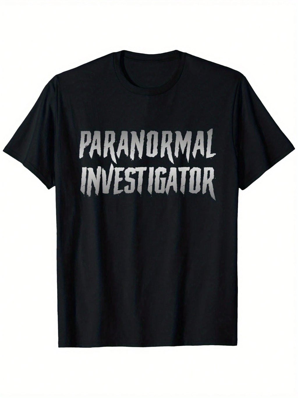 Paranormal Investigator Ghost Hunting T-Shirt, Unisex Cotton Casual Round Neck Outdoor Short Sleeve T-Shirt With Slight Stretch, Slightly Elastic, 100%Cotton, S-XXXL,100% Pure Cotton Short Sleeved Shirt, Essential For Summer And Spring, Loose Casual Round