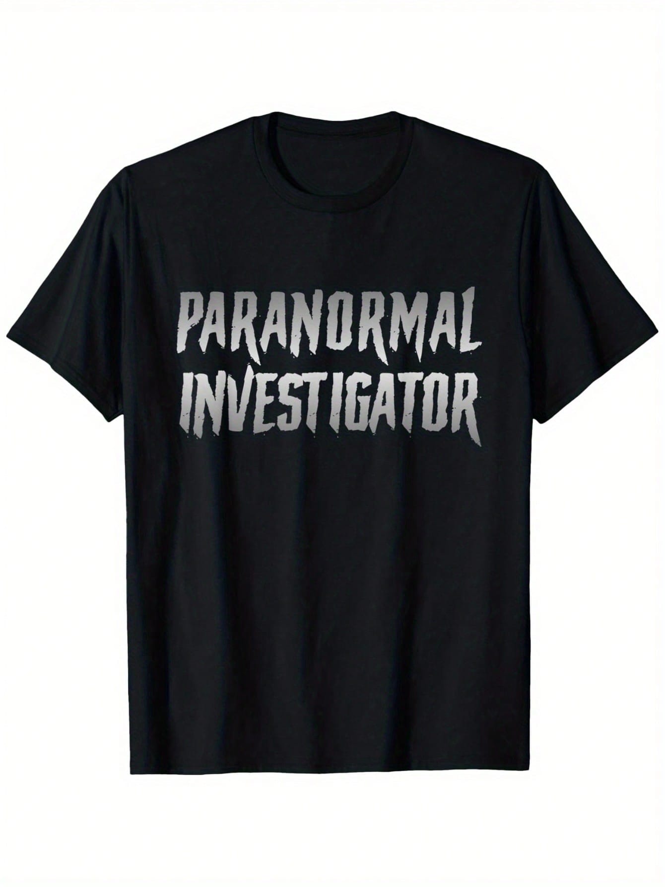 Paranormal Investigator Ghost Hunting T-Shirt, Unisex Cotton Casual Round Neck Outdoor Short Sleeve T-Shirt With Slight Stretch, Slightly Elastic, 100%Cotton, S-XXXL,100% Pure Cotton Short Sleeved Shirt, Essential For Summer And Spring, Loose Casual Round