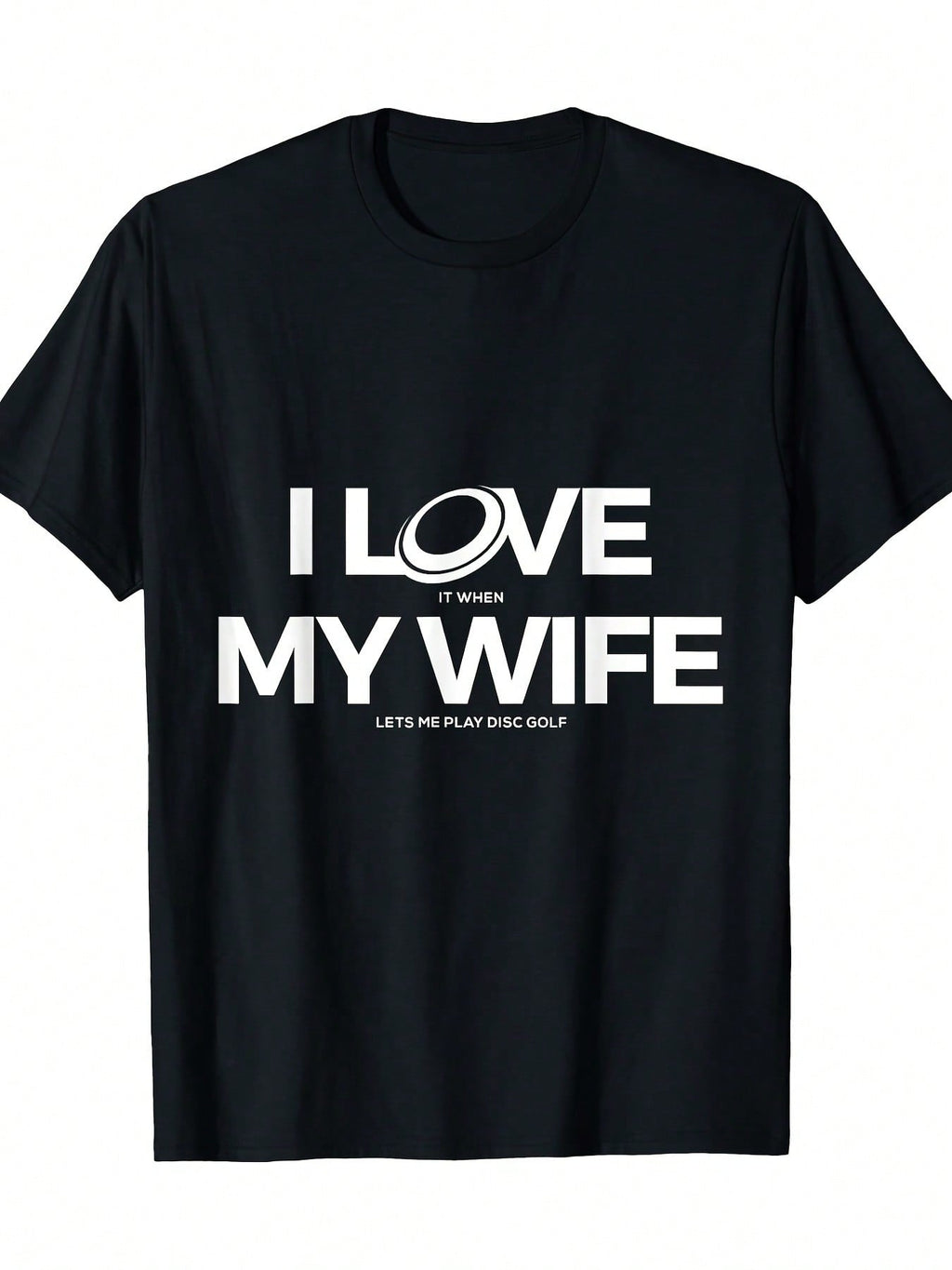 1pc Disc Golf Enthusiast Men'S T-Shirt - 100% Cotton, Crew Neck, Short Sleeve, Knit Fabric, Casual Printed Tee, All-Season Comfort, Regular Fit - Perfect For Daily & Weekend Wear,100% Pure Cotton Short Sleeved Shirt, Essential For Summer And Spring, Loose