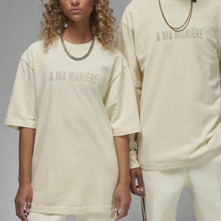 X A Ma Maniere S/S T-Shirt (Asia Sizing) Coconut Milk Streetwear Men1:1