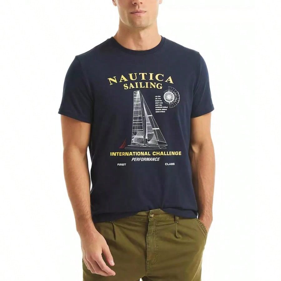 Nautica Men's Short Sleeve International Chenge Graphic T-Shirt |  | Men Sports Tees & Tanks1:1