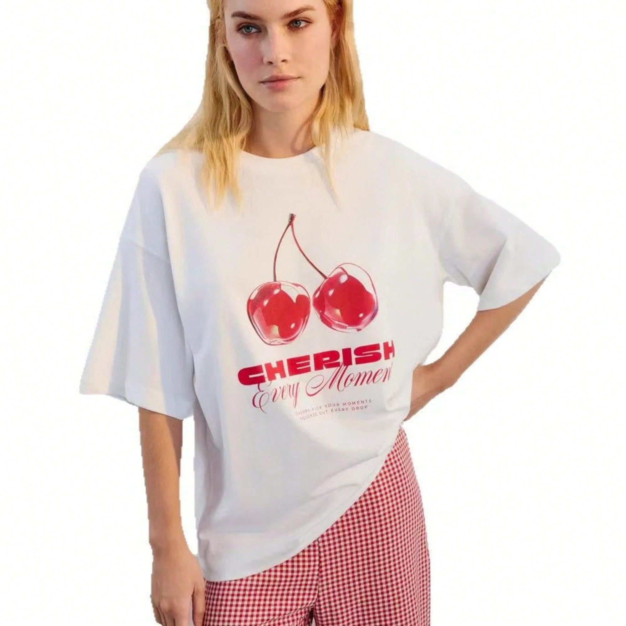 2025 Summer Fashion New Printed Women's Short Sleeve T-Shirt Fashion Brand Printed Loose T-Shirt Luxury Graphic T Shirts T Shirt1