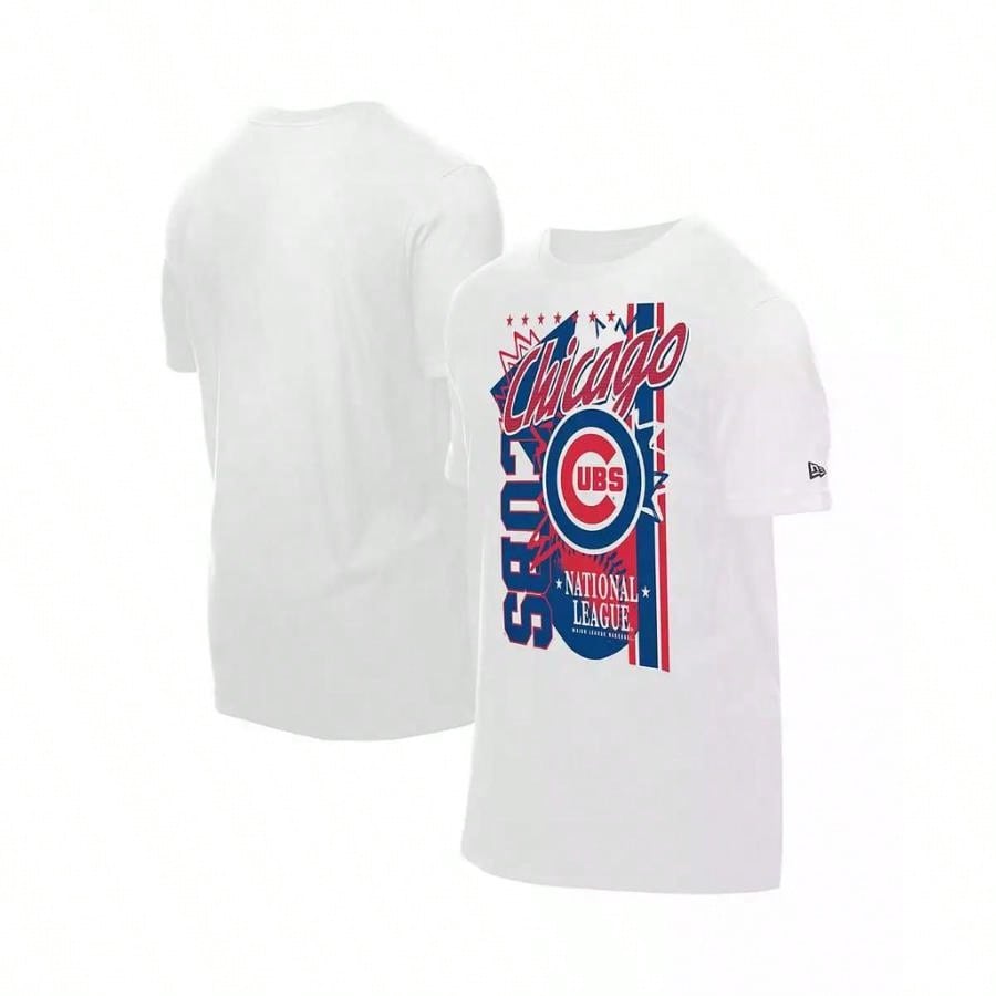 Men's White Chicago Cubs Big Graphic Domestic T-Shirt |  | Men Outdoor Tees & Tanks1:1