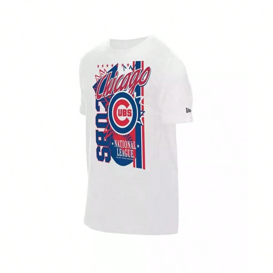 Men's White Chicago Cubs Big Graphic Domestic T-Shirt |  | Men Outdoor Tees & Tanks1:1