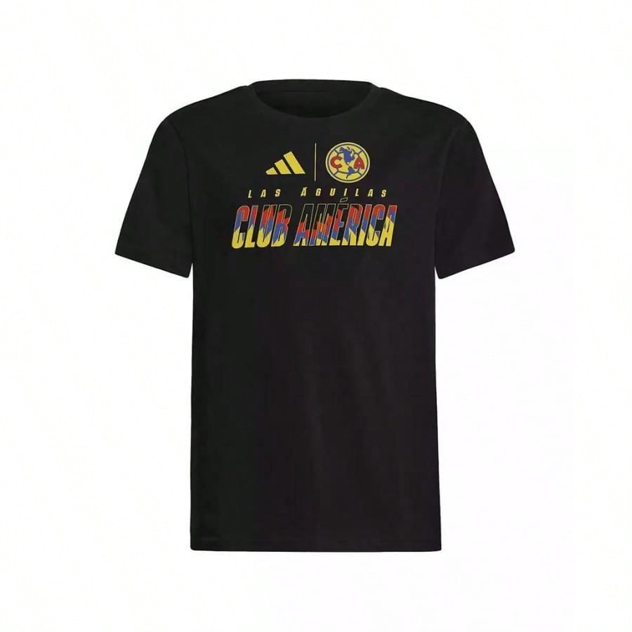 Adidas Big Boys And Girls Black Club America Leagues Cup T-Shirt |  | Young Girls T-Shirts1:1